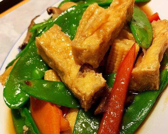 101. 蠔油豆腐 Tofu à la sauce aux huîtres Tofu with Oyster Sauce